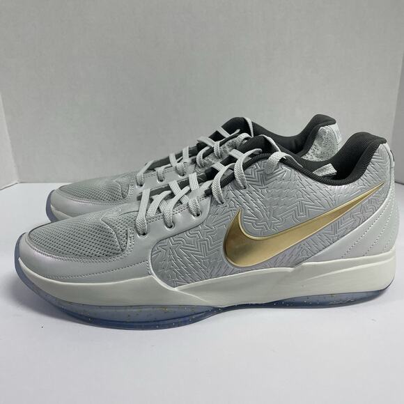 Nike Ja 2 Tree Top FV6070 002 Size 16 Men Basketball Morant Christmas Grey Gold